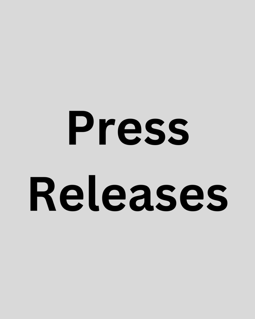 Press Releases
